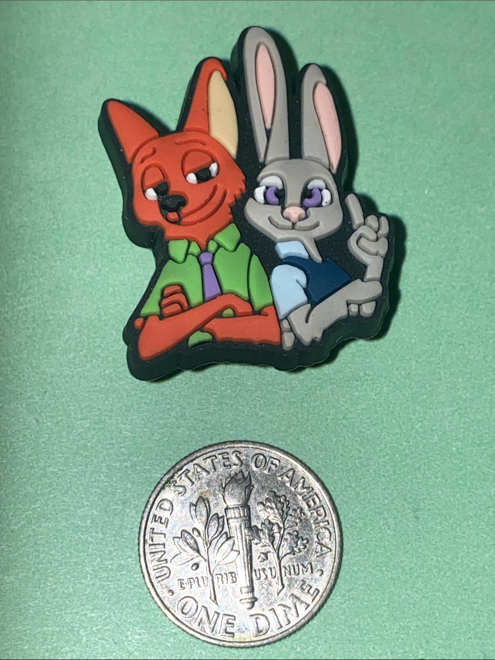 (10 for $15) Zootopia Nick Wilde and Judy Hopps Croc Shoe Charms
